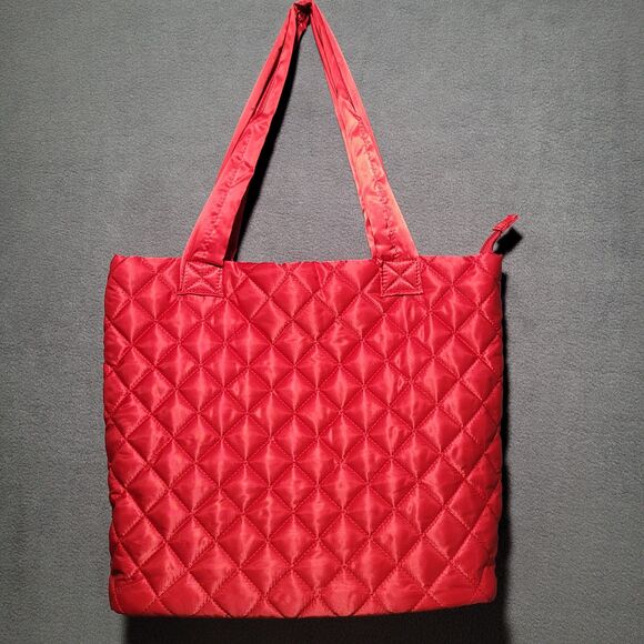 Ah-Dorned Red Puffer Quilted Travel Bag/Tote NWOT - Picture 2 of 7
